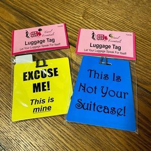 Jet Set Girl clever luggage tags